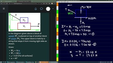 Friction in Stacked Blocks Problem | Moodle Course by Srikanth Rangdal | Engg Mechanics