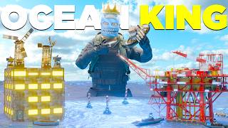How A 8,000+ Hour SOLO Built an Ocean Base Next to Oil Rig - Rust Movie
