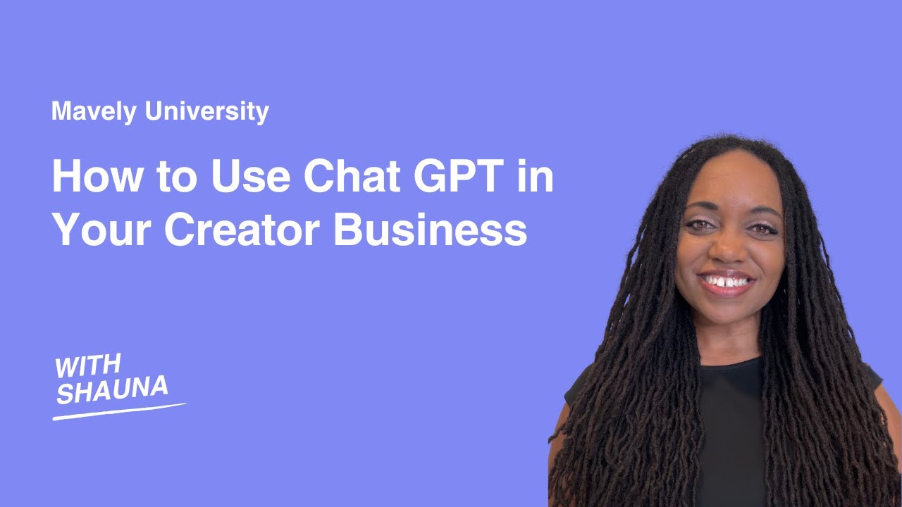 How to Use Chat GPT in Your Creator Business - YouTube