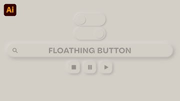 How to Create a Floating Button in Adobe Illustrator Easy Tutorial