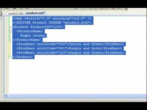 Validate XML Documents Using DTD and Visual Studio