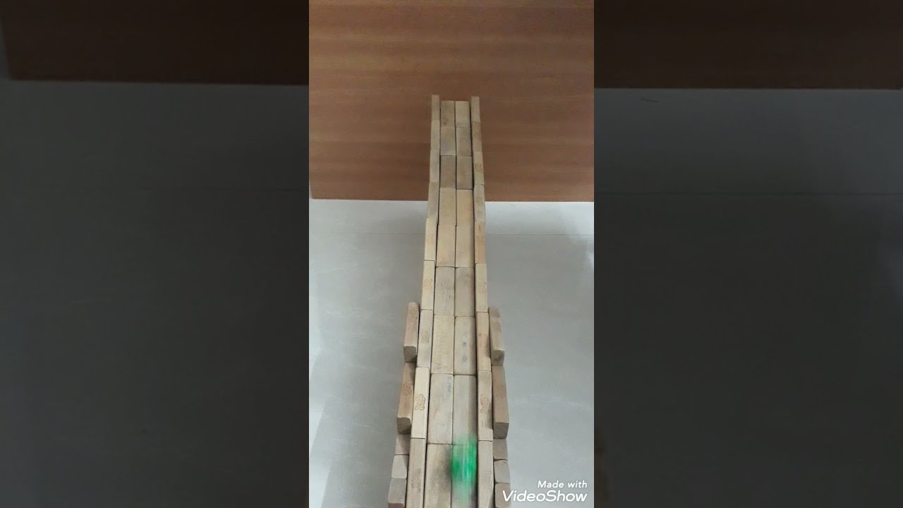 Hotwheels on Jenga Track 