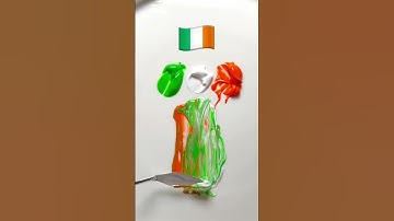 What color do mixed flags make? Part 3 #paintmixing #satisfyingart #colormixing #asmart