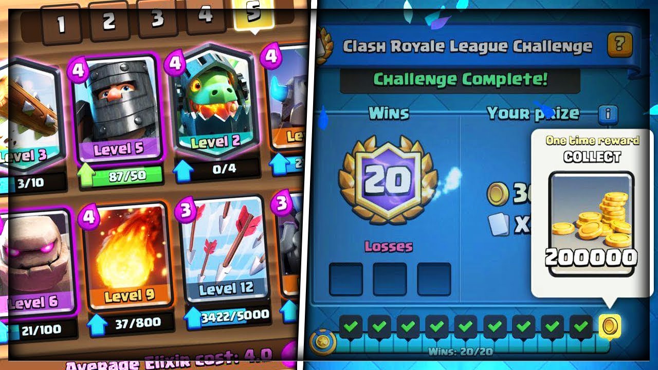 Best Off Meta Deck For 20 Wins In Clash Royale League Challenge Youtube