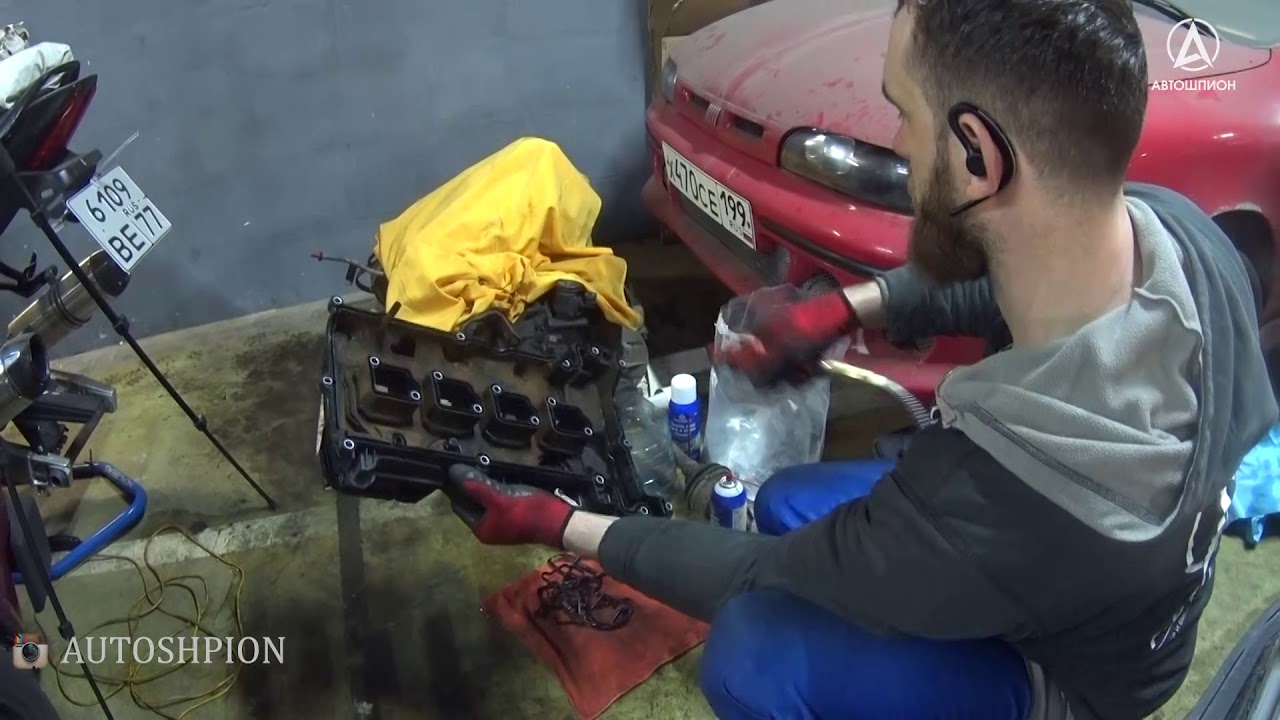 7 минут замены цепи ГРМ Мерседес Бенц С200 W204 W203 М271 Replacing the ...