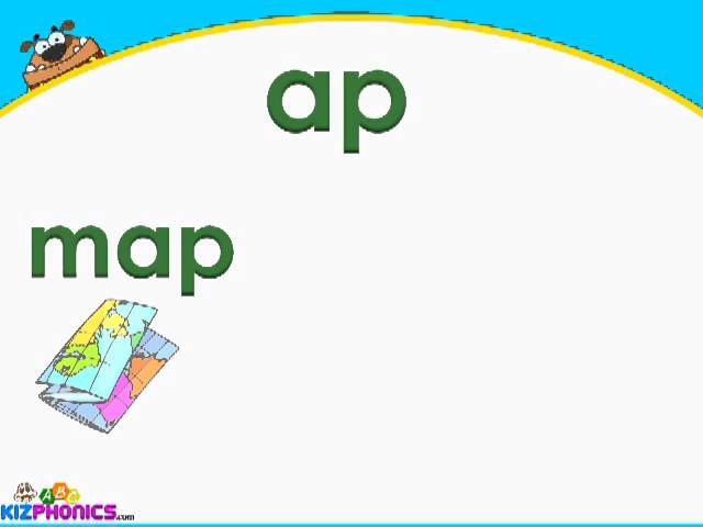 Word Family Ap Learn To Form Words Like Map Nap Tap Youtube