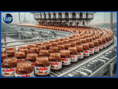 How NUTELLA is Made with Hazelnuts – Incredible Industrial Process of Manufacturing Nutella