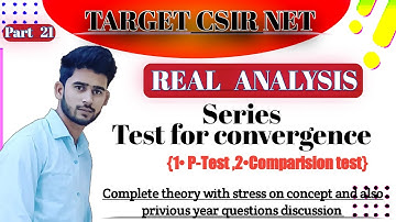 convergence of series||comparison test for convergence||P test for convergence|| by himanshu singh