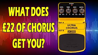 BEHRINGER UC200 Ultra Cheap Ultra Chorus 5 minute sound demo