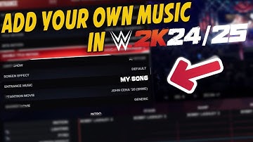 How To Add Your Own Music In WWE 2K25 / 2K24 With Proof 💯
