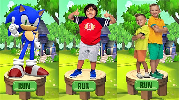 Sonic Dash Captian Shadow vs Tag with Ryan vs Vlad & Niki Run All Characters Unlocked All Vehicles