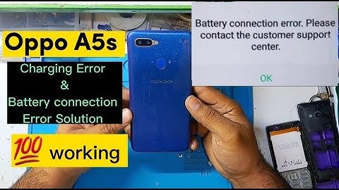 Oppo A5s Model-cph 1909 Battery Connection Error Solution || Charging Solution || Ahmad Mobile Tech