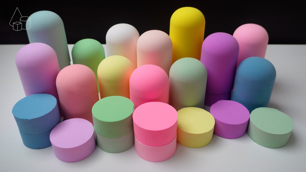 ASMR | Baking Soda Crushes - Colorful crunchy - Relax