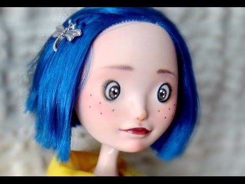 Coraline Customized Ever After High Dolls Rerooted Repainted
