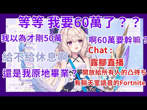 【彩虹社EN 】蛤？我要600k了？？ 對自己即將60萬訂閱毫無概念的Enna 與觀眾討論60萬要幹嘛邊嘴砲聊天室【Enna Alouette】【Vtuber精華】