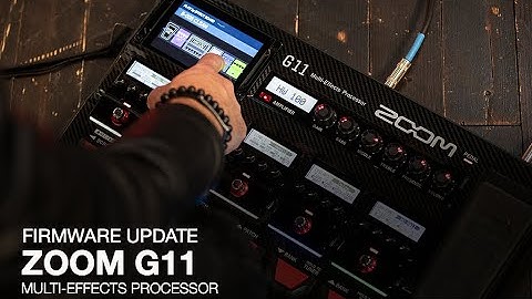 Zoom G11 - Updating the Firmware