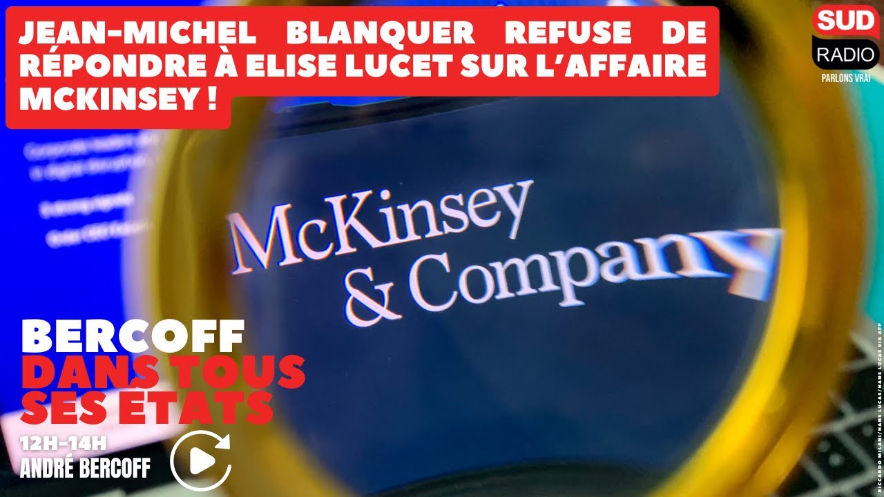 Jean-Michel Blanquer refuse de répondre à Elise Lucet sur l'affaire McKinsey !