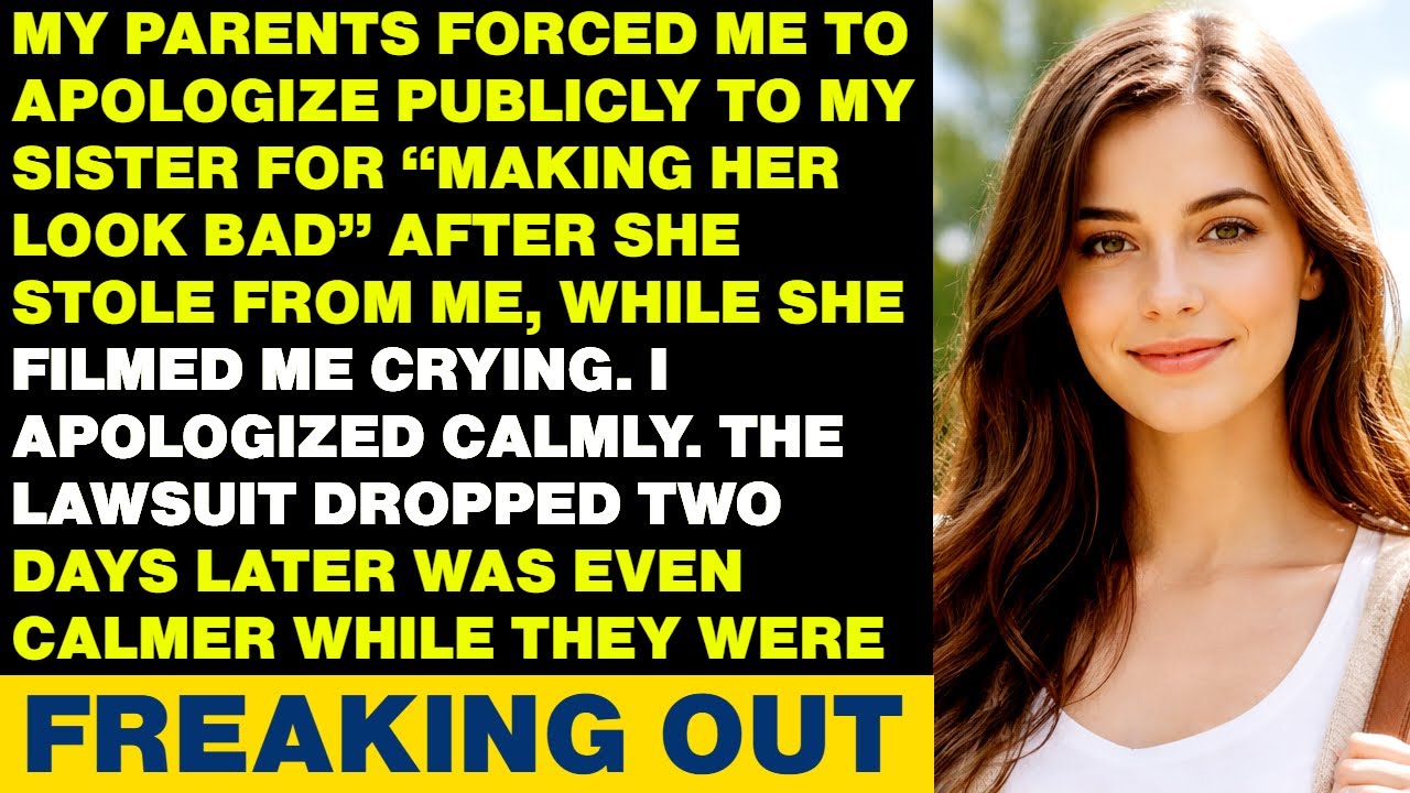 My Parents Forced Me to Apologize To My Sister. The Lawsuit Dropped Just Two Days Later...