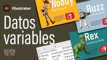 Cómo trabajar con datos variables (data-merge) en illustrator