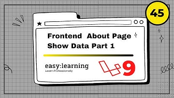 Laravel 9 Project #45 | Frontend  About Page Show Data Part 1