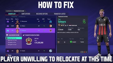 How To Fix Players Unwilling To Relocate In Fifa 21 Career Mode Tutorial