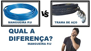 DIFERENÇA ENTRE KIT MANGUEIRA PRENSADA PVC E KIT TRAMA DE AÇO SUSPENSÃO A AR