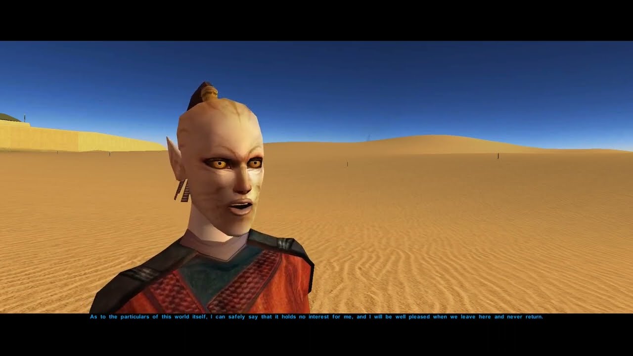 KotOR Juhani's Comments on Each Juhani Dialogue Restoration