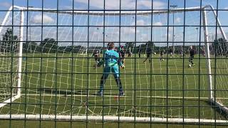 25 8-12 YEAR OLD KIDS SMASHING FOOTBALLS at a Young Goalkeeper!! 😱 Penalties & Free Kicks screenshot 2