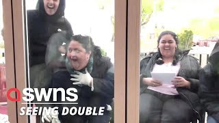 US couple surprised their whole family with twins - and their reactions are priceless! | SWNS