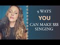 9 ways to make money as a singer #shorts