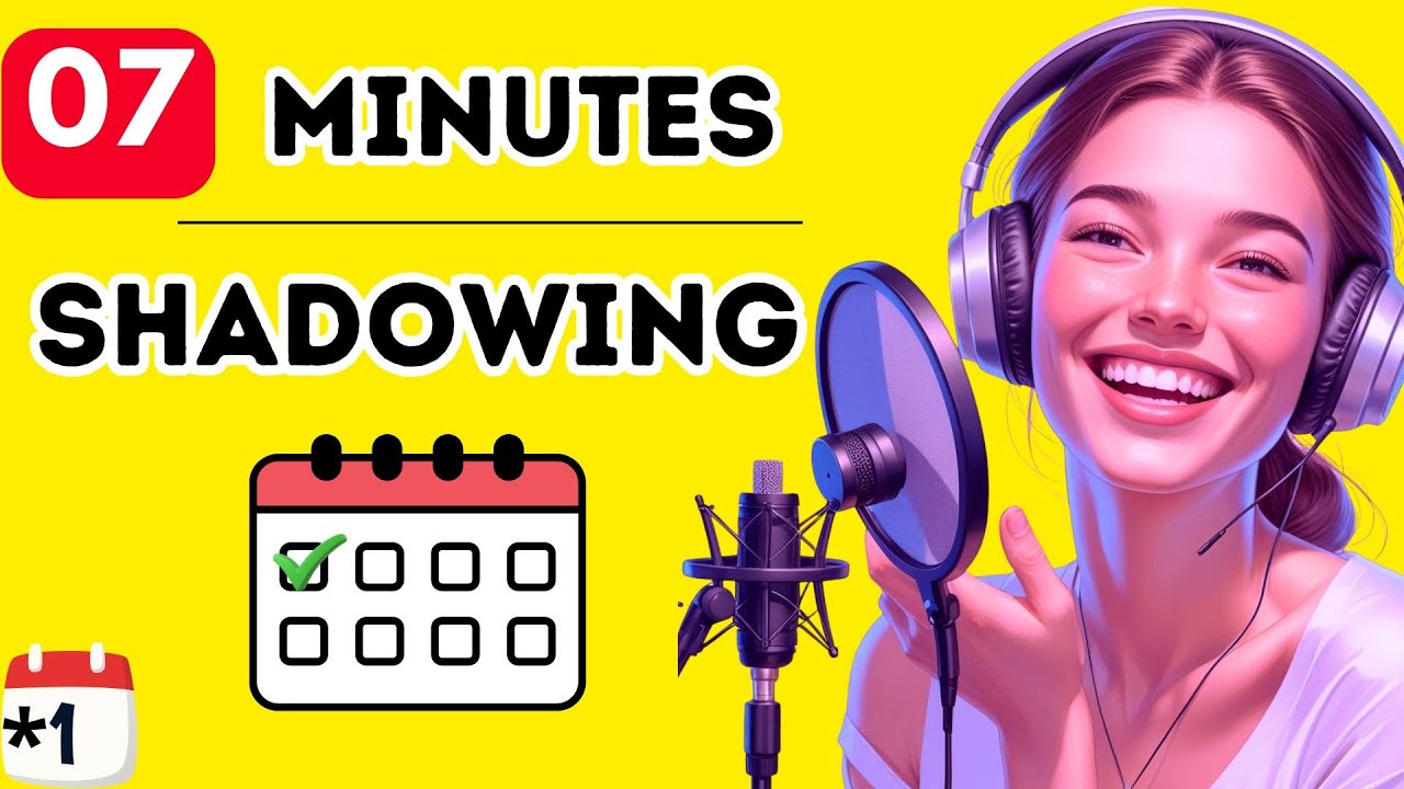 🚀 7 Minutes a Day to Speak English Fluently | Daily Shadowing Practice ...
