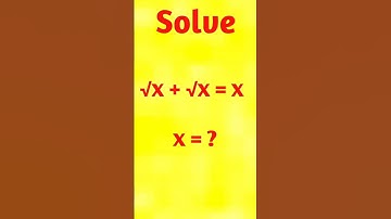 A Nice Algebraic Equation | Math Shorts | #maths #shorts #shortvideo