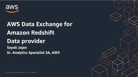 AWS Data Exchange for Amazon Redshift data provider demo | Amazon Web Services