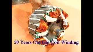 50 Years Old Ceiling Fan Coil Winding Easy At Home. YT- 124