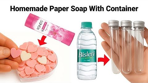 Paper Soap Making At Home 🧼 Paper Soap • How To Make Paper Soap • DIY Paper Soap•Homemade Paper Soap