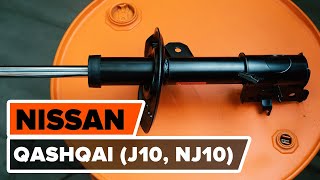 Como substituir Amortecedor de suspensão NISSAN QASHQAI / QASHQAI +2 (J10, JJ10) - vídeo guia