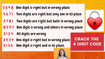4 Digit Lock Puzzle | Crack the Code| Can you Crack this Interesting Number lock Puzzle| #padlock