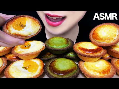 【咀嚼音/ASMR】BAKEの焼きチーズケーキタルト3種を食べるモッパン 期間限定 タルト Mukbang CHEESE TART EatingSounds Notalking 먹방 ベイク