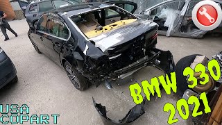 Bmw 330 2021 Очень сильный удар сзади