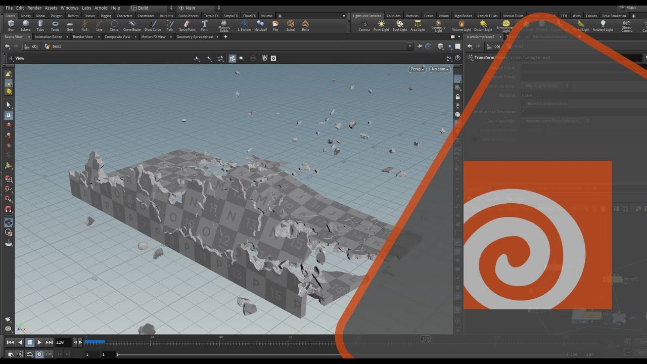 Houdini Wall Destruction - Tutorial - YouTube