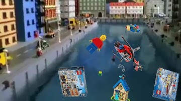 Everything has fallen into the river in lego city