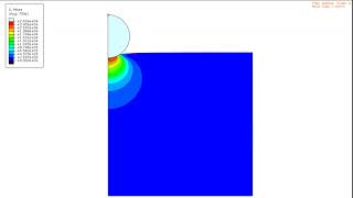 2D Axisymmetric finite element simulation of Nanoindentation of Silicon using ABAQUS