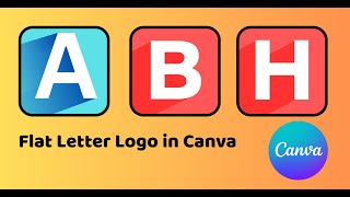 Editing Flat Letter Logo Designs in Canva | Canva Logo Tutorial #canvatutorial #canva #CanvaLogo