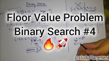 Floor in a sorted array gfg | Binary Search DSA Series 💻 | LeetCode + GFG + Interview Prep