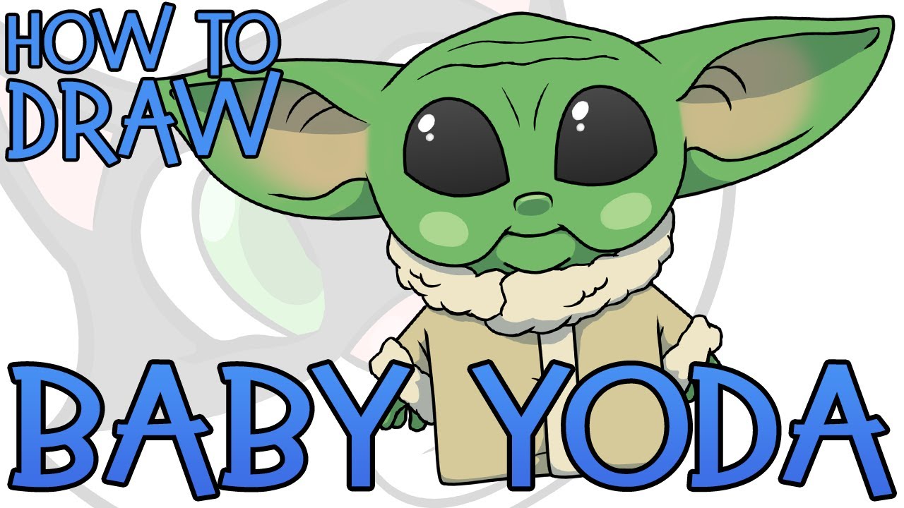 How To Draw Baby Yoda (THE MANDALORIAN)