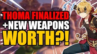 Thoma LOOKS Amazing + 2 NEW 4 Star Weapons | Genshin Impact UPDATE