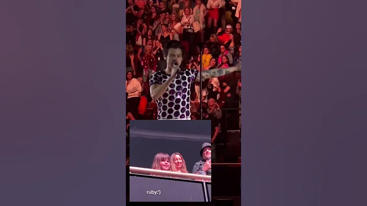 Harry styles introducing RUBY front of all his fans