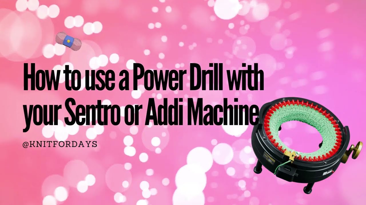 Addi Knitting Machine Adapter with 1Pcs Hex Steel Bit Power