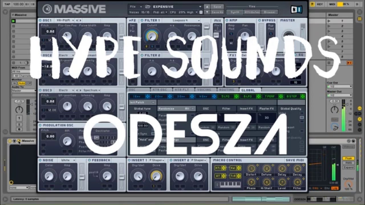 ODESZA Synth Massive Tutorial YouTube