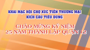 KHAI MẠC HỘI CHỢ XÚC TIẾN THƯƠNG MẠI, KÍCH CẦU TIÊU DÙNG CHÀO MỪNG KỶ NIỆM 25 NĂM THÀNH LẬP QUẬN 12